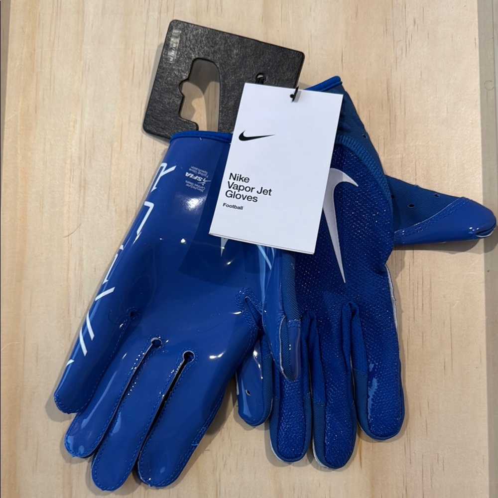 Nike VAPOR JET Football Full-Finger Gloves with Textured Grip NWT SIZE M